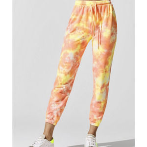 Carbon 38 Tie dye jogger yellow pink warm lounge
